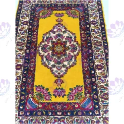 قالیچه پشم و گل ابریشم/Wool and Silk Carpet