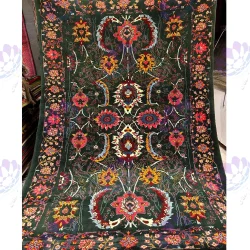 قالیچه پشم گل ابریشم.CS 6015/ Silk flower wool Rug