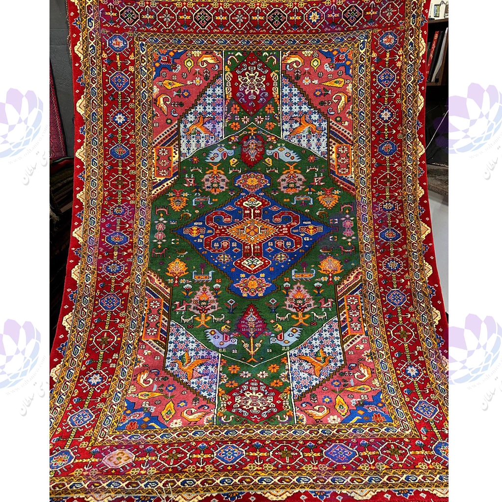 قالیچه پشم گل ابریشم.CS 6014/ Silk flower wool Rug