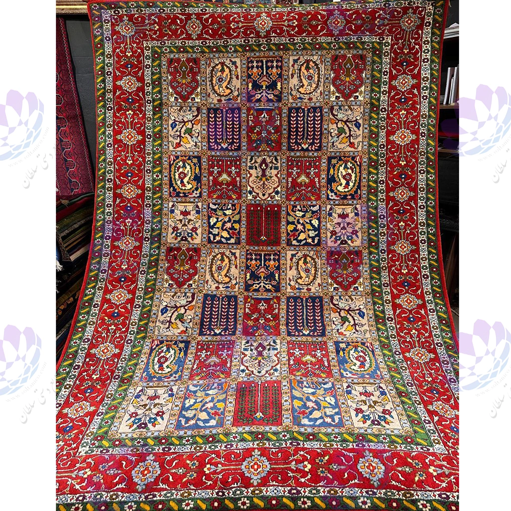 قالیچه پشم گل ابریشم.CS 6012/ Silk flower wool Rug